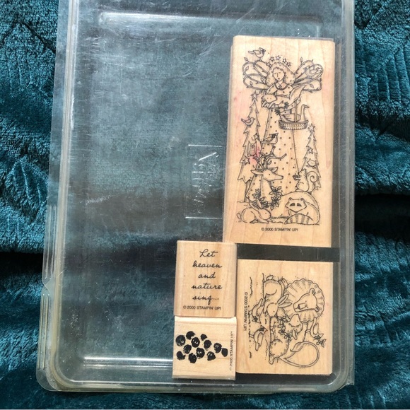 Stampin Up Stamps Angel and Grapes - Picture 2 of 3